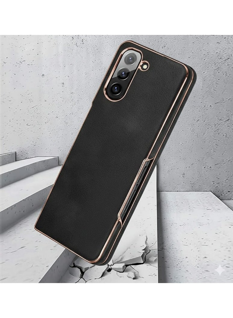 Fekra Case for Samsung Galaxy Z Fold 5, PU Leather + Hard PC Shell Ultra Thin Slim Durable Protective Phone Cover for Samsung Galaxy Z Fold5 5G - Image 3